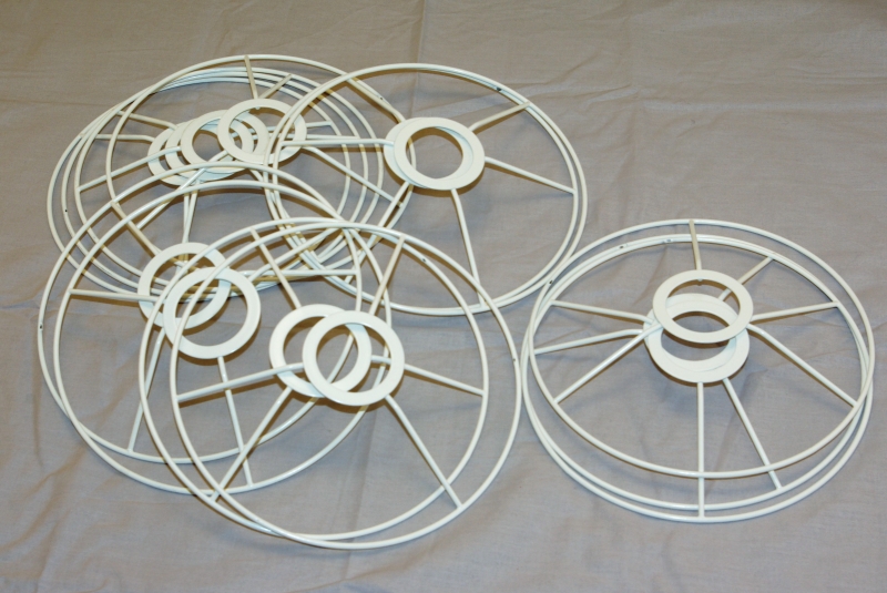 Echt Sta op Neuken Lampenkap ring met kruis los 60 cm diameter - www.lampenkapmaterialen.nl