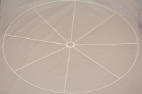 Lampenkap ring met kruis los 90 cm diameter