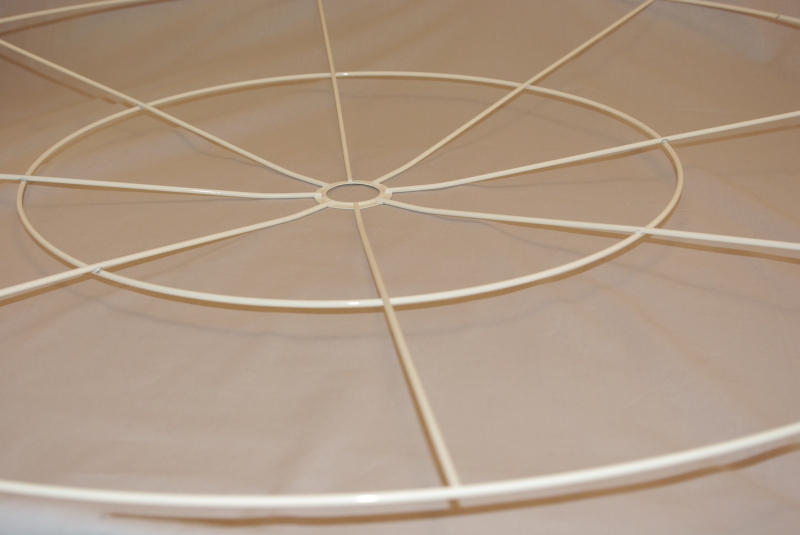 Eigenaardig verkouden worden springen Lampenkap ring met kruis los 100 cm diameter - www.lampenkapmaterialen.nl