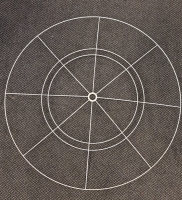 Lampenkap ring met kruis los 120 cm diameter