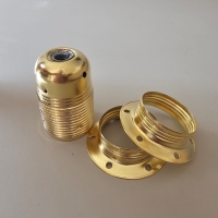 Fitting goud messing E27