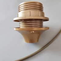 Fitting goud met schroefdraad E27