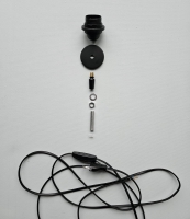 Verbinding set voor lampenkap op voet - in zwart