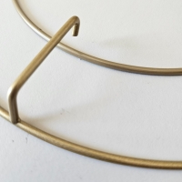 Complete ringenset voor drielaags lampenkap - 3 tier lamp; large - goud