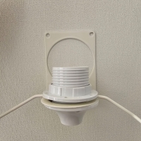 Bevestigingsplaatje voor ronde wandlamp