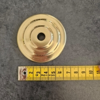Afdekplaat messing 65 mm met schade